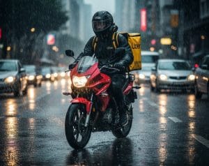 Uber Moto na chuva pode ser afetada por nova legislação, podendo impactar corridas e usuários