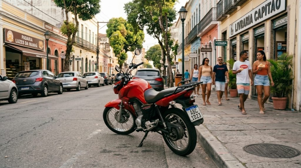Placa da moto voltada para a calçada pode resultar em multa? Descubra a verdade!