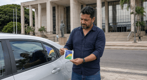 É permitido usar adesivo de candidato em veículos de transporte por aplicativo?